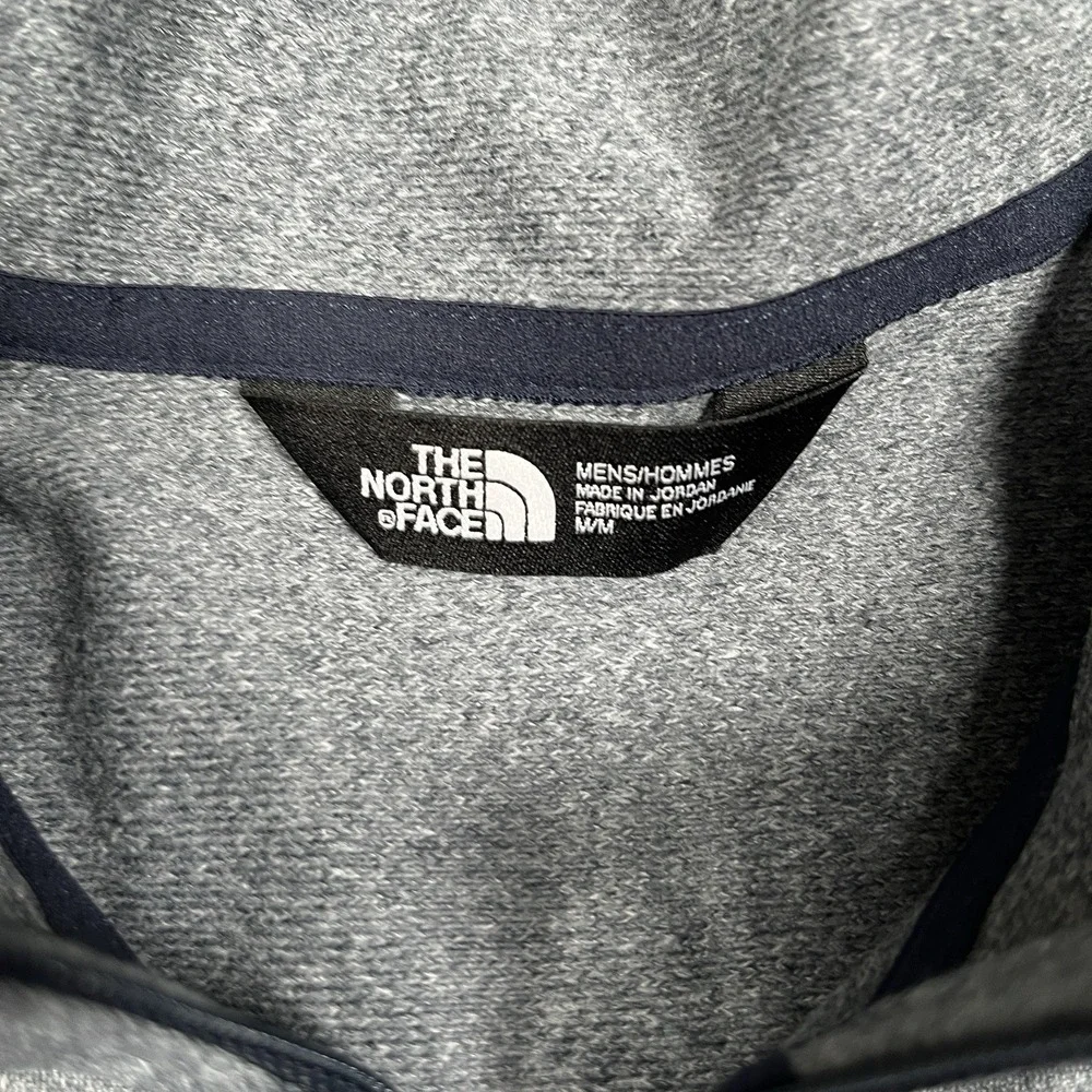 North Face Tech 1/4 Zip Fleece Pullover Jacket Men M Asphalt Gray‎ Thermal NWT